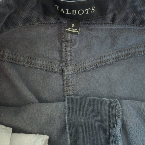 Talbots Gray Corduroy Skirt - Picture 3 of 4